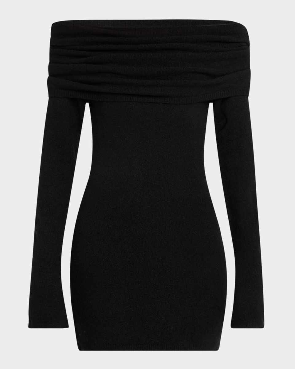 Selene Off-Shoulder Knit Mini Dress